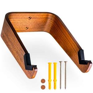 lot 7899 image: WOKK Wooden Bike Wall Mount - Horizontal Bicycle Wall mount for Home or Garage, Wall Bike Rack for apartment, Your Elegant Indoor Bike Storage