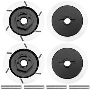 lot 8310 image: 4Pack Vgoohobby Aluminum Alloy RC 12mm Hex Hub Wheel Rim Brake Disc Compatible with HSP HPI Traxxas Tamiya 110 On-Road Racing Model Car (Black)