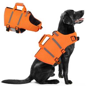 lot 8334 image: Queenmore Dog Life Jacket, Reflective XS Dog Life Vest for Swimming