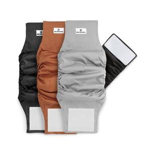 lot 8340 image: Pet Parents� Washable Belly Bands for Male Dogs (3pack)  Extendrs� of Durable Dog Diapers Male, Premium Male Dog Diapers & Dog Wraps (Medium, Natural)
