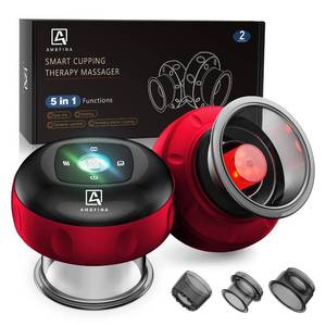lot 8369 image: Ambfina 2 Pack 5-in-1 Cupping Kit for Massage Therapy, 12 Levels Smart Dynamic Cupping Set with Heat Penetrates for Targeted Pain Relief, Knots, Aches, Muscle Soreness