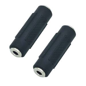 lot 8394 image: 3.5mm 18 Female to Female Stereo Audio Adapter for Headphone 2-Pack