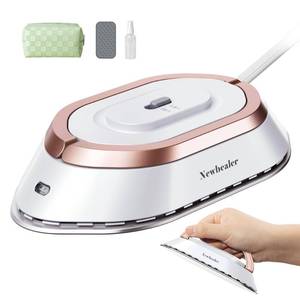 lot 8405 image: Newbealer Travel Iron Set, 100-240V Mini Dry Iron for Clothes (No Steam)