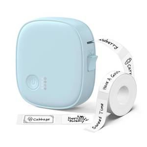 lot 8417 image: XenGro Mini Label Maker Machine with Tape AH-P05 - Portable Bluetooth Mini Label Printer, Wireless Thermal Label Maker, Waterproof & Rechargeable, Built-in Cutter, for Home, Office, Kitchen - Pink