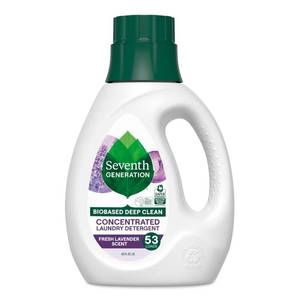 lot 9083 image: Seventh Generation Concentrated Laundry Detergent, Stain Fighting Formula, Fresh Lavender scent, 40 oz (53 Loads)