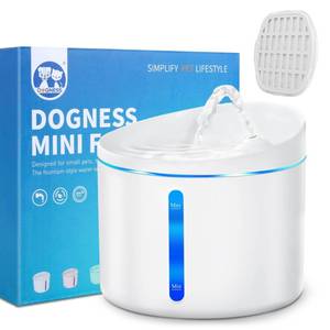 lot 9085 image: DOGNESS Cat Water Fountain for Pet Cat & Small Dog 34oz1L (D03-White)
