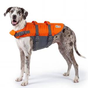 lot 9106 image: Outward Hound Granby Splash Dog Life Jacket, Life Vest, Orange, XL