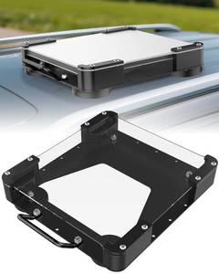 lot 9113 image: Starlink Mini Magnetic Roof Car Mount, Aluminum Frame with 3.5mm Acrylic Shield, Strong Magnetic Hold, Quick Install, Weatherproof, Hail & UV Resistant, Protective for RV,Camper Van, SUV, Boat �� Black