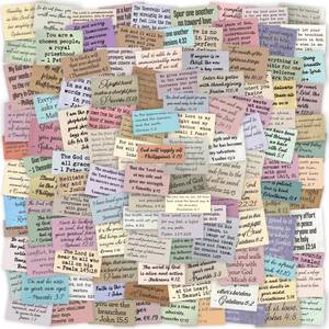 lot 10199 image: Bible Verse Stickers, Vintage Christian Quotes (120 PCS Unique (Mix 2))