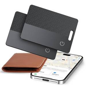lot 10242 image: Ultra-Thin Wallet Tracker Card(iOS Only), Bluetooth Tracker Smart Card for Apple Find My iPhone Wallet GPS Tracker, Supports Wireless Charging, 10 Years Battery for Luggage, Wallets, Classic Black