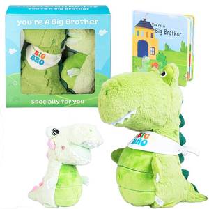 lot 11609 image: JAJOAGIA Big Brother Gift for Boy for Older Siblings of New Baby Includes Plush Dinosaur with Storybook, Ideal Birthday & Special Occasion Gift for Boys (Big BrotherLittle Sister)