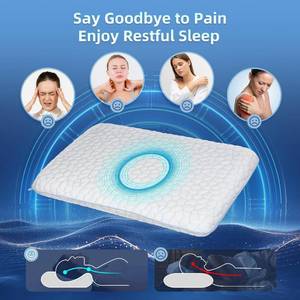 lot 11621 image: SUPA MODERN Stomach Sleeping Pillows for Back & Stomach Sleeper, Flat Soft Pillows for Sleeping Thin Memory Foam Pillow,Cooling Ultra Low Profile Memory Foam Pillow 1.75-Inches