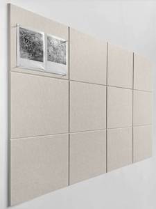 lot 11627 image: DECORITA Felt Wall Tiles  Large Cork Board Alternative  Aesthetic Felt Bulletin Board for Office, Home & Classroom  Large Cork Boards for Walls Pinboard (12-Pack)  Beige