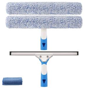 lot 11631 image: Mitclear Window Cleaning Kit 14IN Squeegee & Scrubber for Shower Glass Car