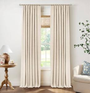 lot 11637 image: INOVADAY 100% Blackout Curtains for Bedroom Black Out Curtains 96 Inch Long