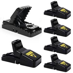 lot 12075 image: 6 Pack Mouse Traps Indoor for Home,Mice Traps for House,Reusable Mouse Trap That Work,Small Mice Catchers for Home Indoor, Quick Set Mousetraps Effective