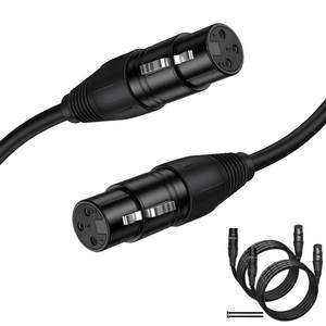 lot 12085 image: mudenx XLR Female to Female 10FT 2Pack,Microphone Wire with Balanced Shielded,3-pin XLR Adapter