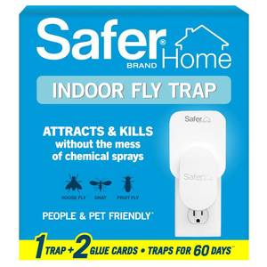 lot 12091 image: Safer Home Flying Insect Trap, Plug-In Fruit Fly Trap for Indoors, 1-Pack