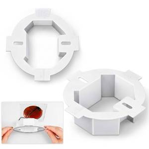 lot 12095 image: Copkim 2 Pcs Round Electrical Box Extender 4.35 x 1.5 Inches Ceiling Box Extender Etl Listed Plastic Boxes Extension for Outlets 3.5 Inch 4 Inch Round or Octagonal Electrical Boxes, White