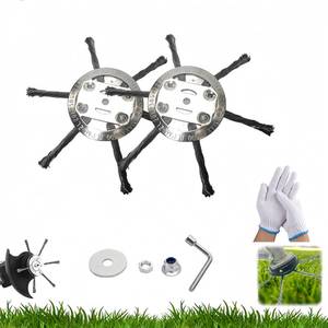 lot 12102 image: 6 in Metal Weed Eater Head Echo,Indestructible Trimmer Head Wire,Upgrade Wire Trimmer Head Replacement for Electric Battery Powered Cordless String Trimmer, Weed Eater, Metal Weed Eater Blade (2)