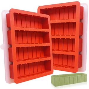 lot 12104 image: Wilewir 2Pcs Silicone Butter Tray with Lid, Non-Stick Silicone Butter Mold with Lid for Making Butter, Standard Butter Mold Size for Homemade Butter (Large with Scale Markings(Lid))