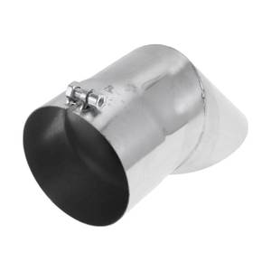 lot 12117 image: Motoforti 4 ID Inlet Turn Down Exhaust Tip T304 Stainless Steel Surface Polishing Mandrel Bend Elbow Tube 9.1 Overall Length Suitalbe for 4 OD Tailpipes
