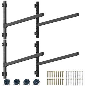 lot 19194 image: YAJONUE Kayak Storage Rack Heavy Duty, Adjustable Wall Mount Hanger for Indoor Garage & Outdoor Storage, Storage Rack for Kayak, Canoe, Surfboard & Paddle Board (Kayak Storage Rack Wall Mount 2)