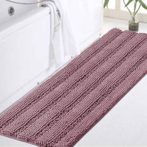 lot 19209 image: Turquoize Bathroom Runner Rug 17x47, Soft Absorbent Chenille Bath Rug