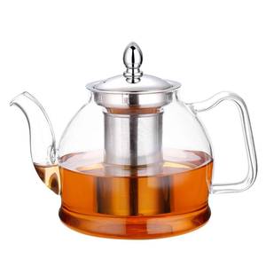 lot 19225 image: HIWARE 1000ml Glass Teapot with Removable Infuser, Stovetop Safe Tea Kettle, Blooming and Loose Leaf Tea Maker Set