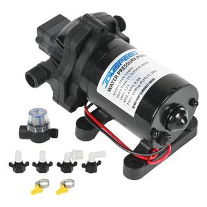 lot 19248 image: RV Water Pump, 12V DC 4.0 GPM 45 PSI, Self-Priming Diaphragm Pressure Pump