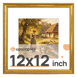 lot 20295 image: upsimples 12x12 Picture Frame, Vintage Frames Decor, 1Pack Gold
