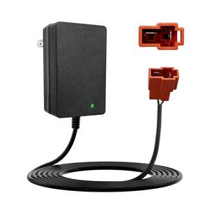 lot 20329 image: 12 Volt Battery Charger for Kids ATV Ride On Toys, Fit for BMX X6, Kid TRAX GMC, Wal-Mart, Moto ATV Quad, 12v Charger Replacement Parts for Ride On Toys, Power Wheels Charger with Red Square Plug