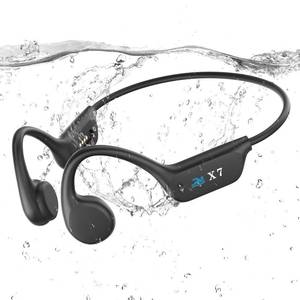 lot 20377 image: SAMVEK Swimming Headphones Underwater, IP68 Waterproof for Cycling, Swimming