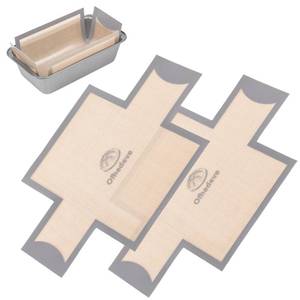 lot 20382 image: 2 pack Silicone Bread Loaf Pan Liners, Nonstick and Reusable Bread pan Mat. Loaf pan liners for baking bread 9x5,Silicone bread sling for loaf pan