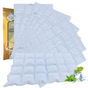 lot 20383 image: WAQIWARON Ice Sheets for Coolers Reusable - Ice Pack Sheets - Ice Mat with Flexible 96 Ice Cube Packs - Ice Blanket Large Flat Freezer Long Lasting Ice Packs for Cooler