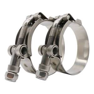 lot 20395 image: ROADFORMER 3 inch T Bolt Hose Clamp O.D. 2.81 - 3.11 (2 Pack)