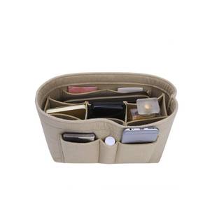 lot 20423 image: ZTUJO Purse Organizer Insert, Felt Bag Organizer For Handbag Purse Organizer,13 Colors, 6 Size (Small, Beige)