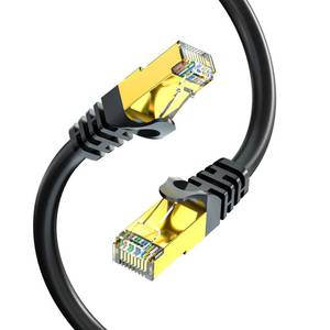 lot 20425 image: BIFALE Cat7 Ethernet Cable 50ft, Cat7 Outdoor Cable Triple Shielding SSTP 10Gbps 600MHz Ethernet Patch Cable for Modem Router LAN RJ45, UVWater Proof, Direct Burial, PE Jacket