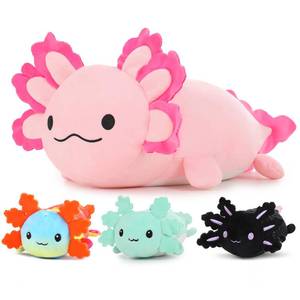 lot 20432 image: MaoGoLan Giant Axolotl Plush 23.5 Inch, 3 Baby Stuffed Axolotls Inside