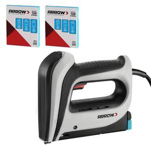 lot 1872 image: Arrow Electric Staple Gun Kit with 3750 Pieces T50 Staples, T50ACD