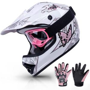 lot 1876 image: TCMT Youth Kids Dirt Bike Helmet DOT Approved Full Face Motocross Gear