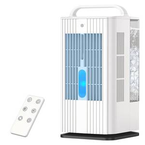 lot 1918 image: Deodak 4-in-1 Portable Air Conditioners 1700ml Tank Mini Air Conditioner with 120° Oscillating 16.5ft Remote - Evaporative Air Cooler with 3 Speed & 7 Lights 1-7H Timer - Portable AC Unit for Bedroom