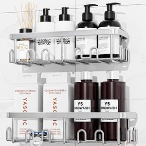 lot 2224 image: YASONIC Shower Caddy Adhesive, Rustproof Shower Organizer, Wall Shower Rack