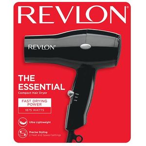 lot 2225 image: Revlon 1875W Compact Hair Dryer  Black