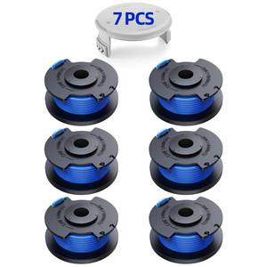 lot 2230 image: YWTESCH 7 Packs Weed Wacker String Replacement for Ryobi One AC14RL3A,0.065-Inch String Trimmer Refill Compatible with Ryobi 18v, 24v, and 40v Trimmer��6 Trimmer Line,1 Trimmer Cap��