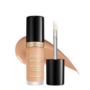 lot 2242 image: Too Faced Born This Way Super Coverage Multi-Use Concealer  Full-Coverage Hydrating Concealer for Dark Circles & Blemishes with Natural FinishHyaluronic Acid & Coconut Water, Light Beige, 0.45 Fl Oz