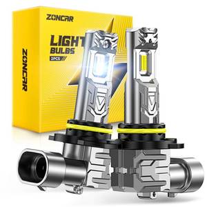 lot 2280 image: ZonCar 9005 Light Bulbs, 8X Ultra Brightness HB3 9005 Lights, 6500K Cool White Bulbs, Real 11 Mini Size Plug and Play, IP68 Waterproof, Pack of 2