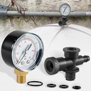 lot 2286 image: DearChan DEX2400S Filter Air Gauge Adapter Assembly  ECX270861 Pressure Gauge  DEX2400Z3A O-Ring Set for Filter Relief Valve Stem Fit for Hayward Most Swimming Pool Filters