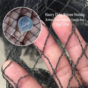 lot 2287 image: Junkogo Bird Netting 10x10 Ft, 12 in Mesh Heavy Duty Garden Netting