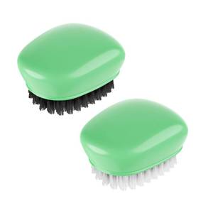lot 2298 image: SXhyf Vegetable Brush Scrubber for Food, Black Stiff & White Soft Bristles